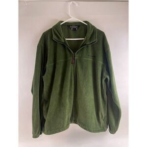 Winchester Sweater, Men's Size Large 42-44, Green, Fleece, Full Zip, EUC